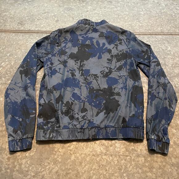 Juicy Couture Floral Camo Denim Chambray Jacket XS Lyocell Lightweight 90s Y2K - Picture 6 of 8
